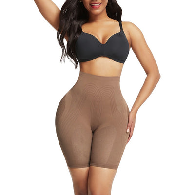 Mya- Seamless High Waist Shorts Shaper with Butt Lifter - LVLX CURVES